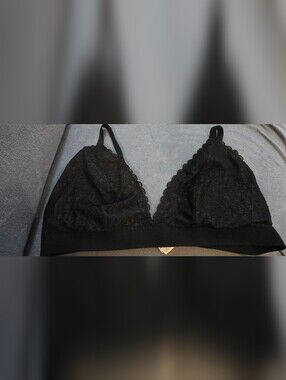 Old Navy Black Lace Bralette 3x